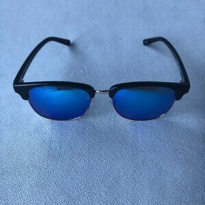 Urban Element ~ Mantra ~  Black with Blue Lens Sunglasses